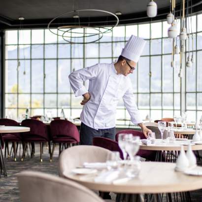 Dish of bistronomic restaurant - Le Palace de Menthon - 5 star property - Annecy - Haute Savoie